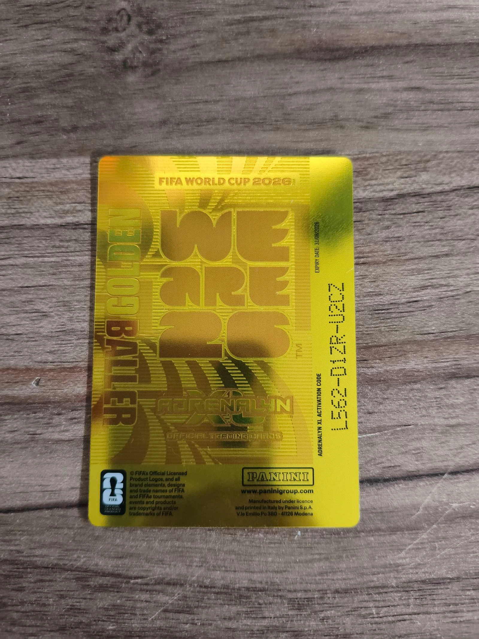 Panini voetbalkaart Messi gouden baler – photo 2